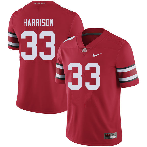 Ohio State Buckeyes #33 Zach Harrison College Football Jerseys Sale-Red